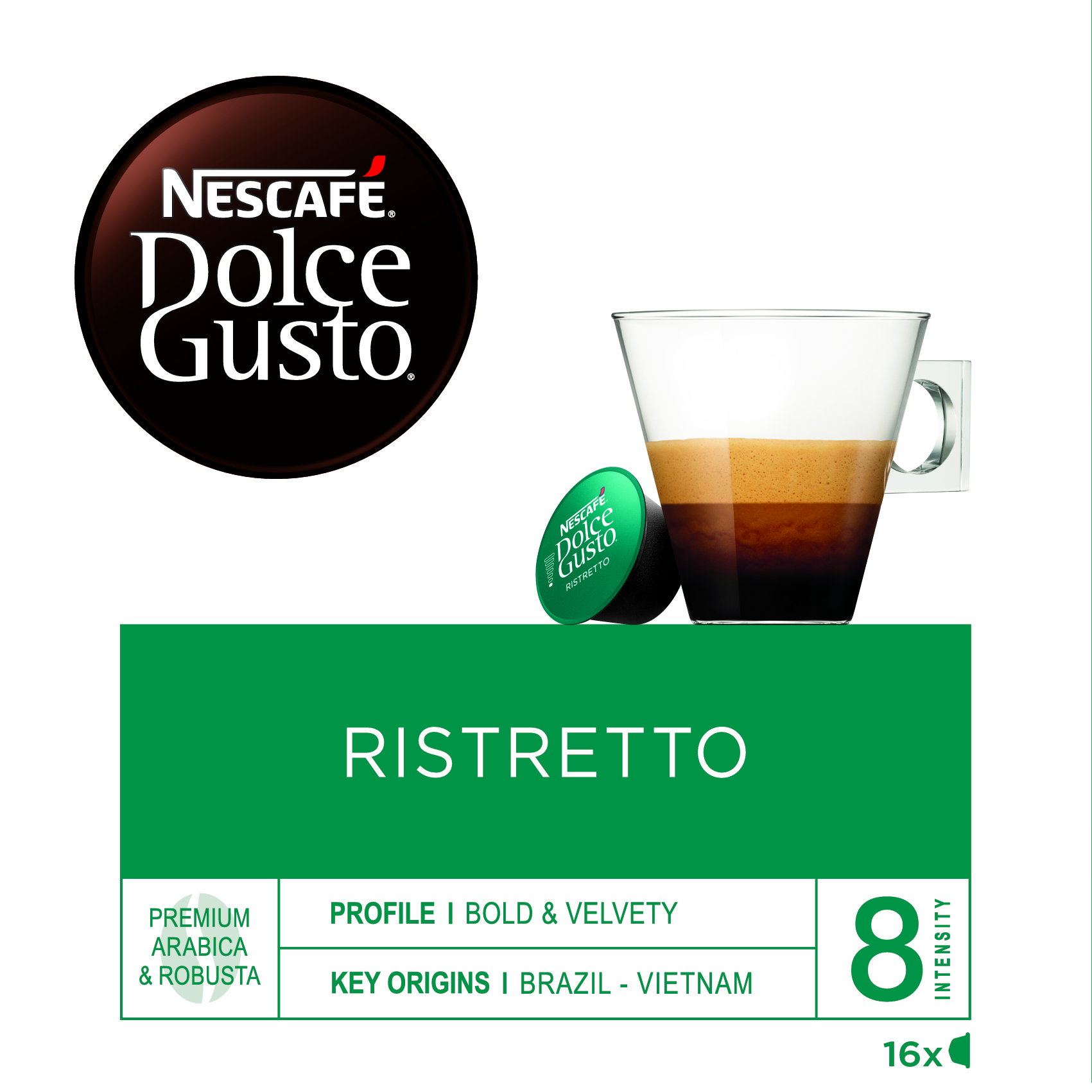 DOLCE GUSTO 16CAP RISTRETO C/3